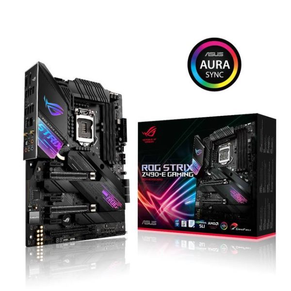 Asus ROG STRIX Z490-E GAMING LGA1200/ Intel Z490/ DDR4/ 3-Way CrossFireX & 2-Way SLI/ SATA3&USB3.2/ M.2/ WiFi/ Bluetooth/ ATX Motherboard