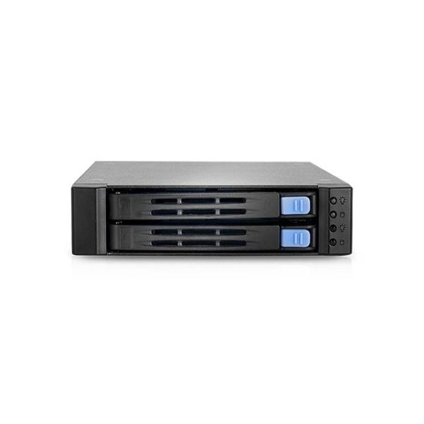 Chenbro SK51201T3 2-bay 2.5 inch HDD/SSD Enclosure with 12Gb/s SAS & SATA Backplane Bays