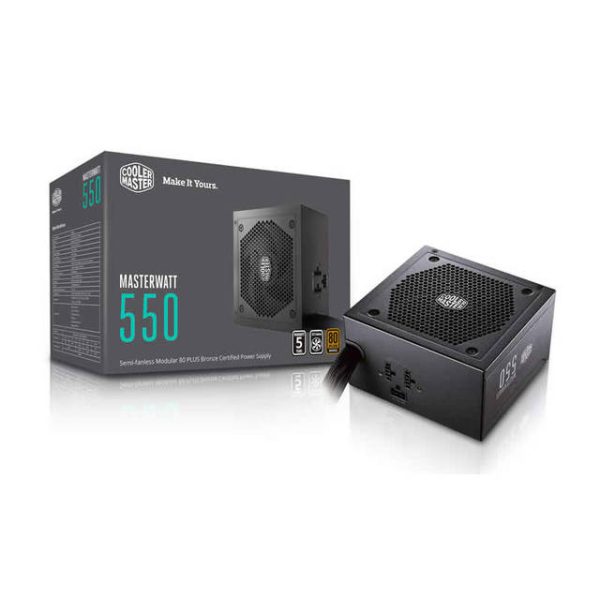 Cooler Master Masterwatt MPX-5501-AMAAB-US 550W 80 PLUS Bronze ATX 12V V2.4 Power Supply