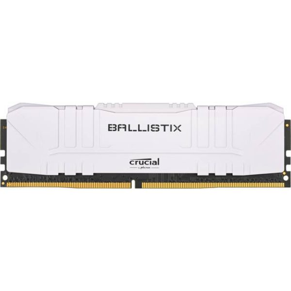 Crucial Ballistix DDR4-3200 8GB/1Gx64 CL16 Desktop Gaming Memory (White)