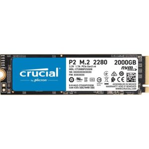 Crucial P2 2TB M.2 2280 PCI-Express 3.0 NVMe Solid State Drive