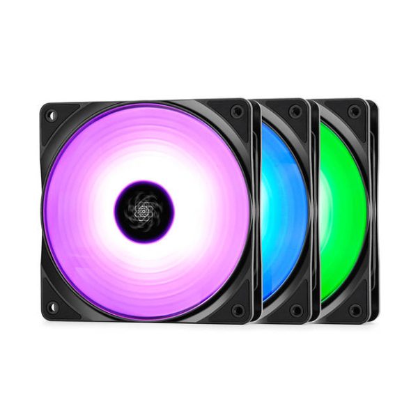 DEEPCOOL RF 120 (3 IN 1) 120mm RGB LED Case Fan (3 Pack)