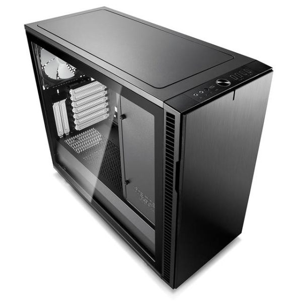 Fractal Design Define R6 USB-C Black TG No Power Supply ATX Mid Tower w/ Window (Black)