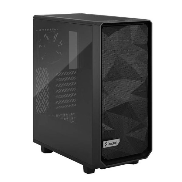 Fractal Design FD-C-MES2C-03 Meshify 2 Compact Black Light Tempered Glass Tint ATX Mid Tower Computer Case (Black)