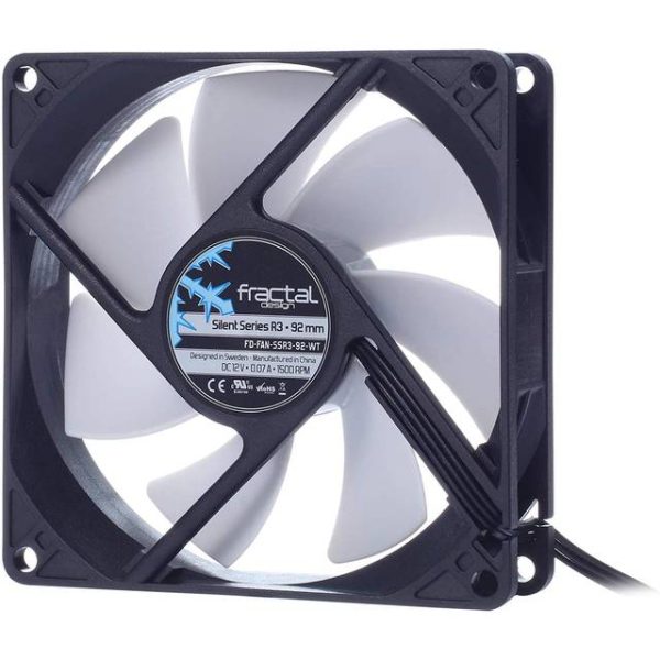 Fractal Design FD-FAN-SSR3-92-WT Silent Series R3 92mm Case Fan