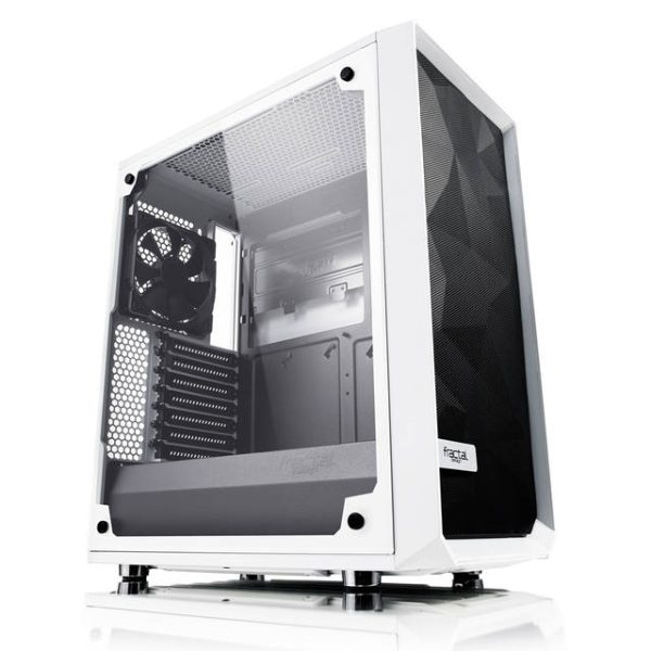 Fractal Design Meshify C - TG No Power Supply ATX Mid Tower (White)