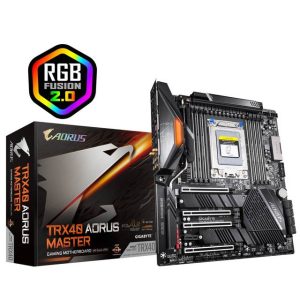 GIGABYTE TRX40 AORUS MASTER Socket sTRX4/ AMD TRX40/ DDR4/ 3-Way CrossFire & 3-Way SLI/ SATA3&USB3.2/ M.2/ WiFi/ Bluetooth/ E-ATX Motherboard