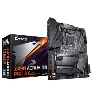 GIGABYTE Z490 AORUS PRO AX LGA1200/ Intel Z490/ DDR4/ 2-Way SLI & 2-Way CrossFire/ SATA3&USB3.2/ M.2/ WiFi/ ATX Motherboard