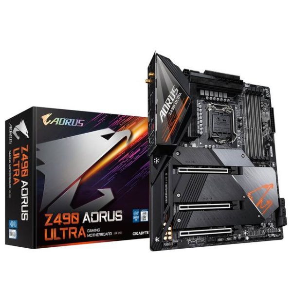 GIGABYTE Z490 AORUS ULTRA Socket LGA1200/ Intel Z490/ DDR4/ 2-Way SLI & 2-Way CrossFire/ SATA3&USB3.2/ M.2/ WiFi/ ATX Motherboard