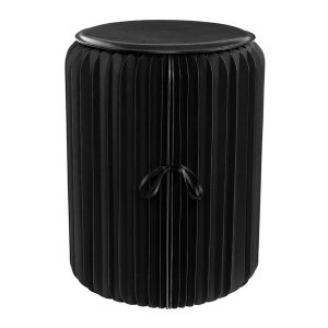 Honey-Can-Do TBL-08797 Black Foldable Paper Stool