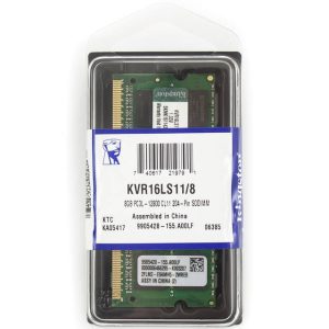 Kingston ValueRAM KVR16LS11/8 DDR3L-1600 SODIMM 8GB/1Gx64 CL11 Notebook Memory