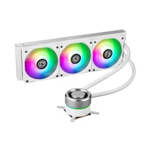 Lian Li GALAHAD AIO360 RGB White -Triple 120mm Addressable RGB FANS AIO CPU Liquid Cooler - GA360A