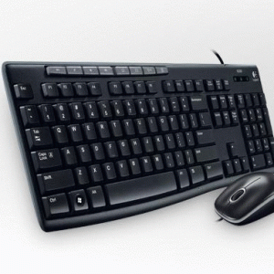 Logitech Desktop MK200 Mouse & Keyboard Combo(Black)