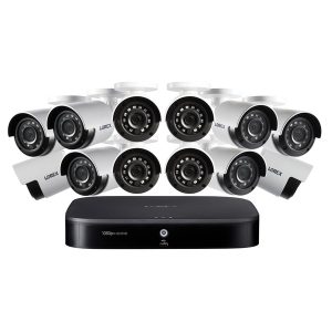 Lorex DF162-C2NAE 1080p HD 16-Channel DVR Security System with 2 TB DVR and Twelve 1080p Night Vision Bullet Security Cameras with Smart Home Control