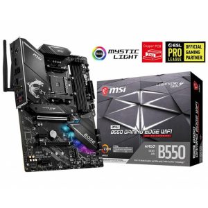 MSI MPG B550 GAMING EDGE WIFI Socket AM4/ AMD B550/ DDR4/ 2-Way CrossFire/ SATA3&USB3.2/ M.2/ WiFi & Bluetooth/ ATX Motherboard