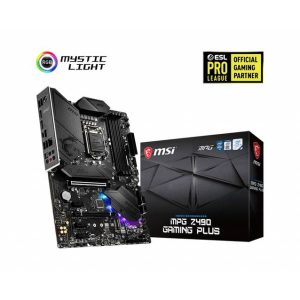 MSI MPG Z490 GAMING PLUS LGA1200/ Intel Z490/ DDR4/ 2-Way CrossFire/ SATA3&USB3.2/ M.2/ ATX Motherboard