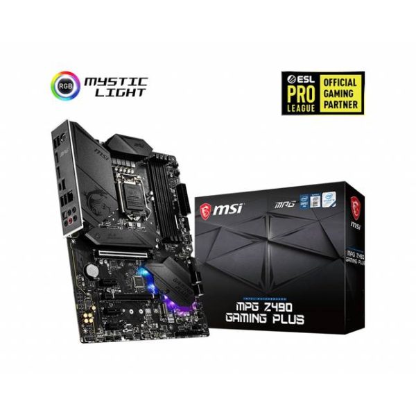 MSI MPG Z490 GAMING PLUS LGA1200/ Intel Z490/ DDR4/ 2-Way CrossFire/ SATA3&USB3.2/ M.2/ ATX Motherboard