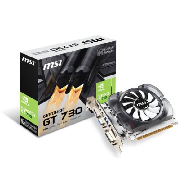 MSI NVIDIA GeForce GT 730 2GB DDR3 VGA/DVI/HDMI PCI-Express Video Card