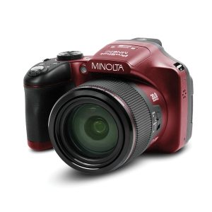 Minolta MN67Z-R MN67Z 20.0-Megapixel 1080p Full HD 67x Optical Zoom Wi-Fi Bridge Camera (Red)