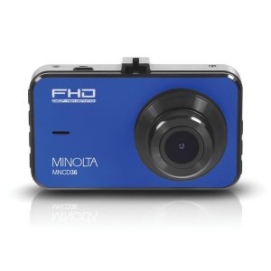 Minolta MNCD36-BL MNCD36 1080p Full HD Dash Camera with 3-Inch LCD Screen (Blue)