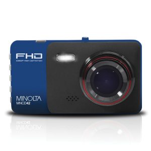 Minolta MNCD42-BL MNCD42 1080p Full HD Dash Camera with 4-Inch LCD Screen (Blue)
