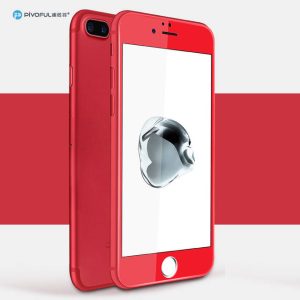 Pivoful PIV-I7PTGR iPhone7 Plus 3D Tempered Glass Film (Red)