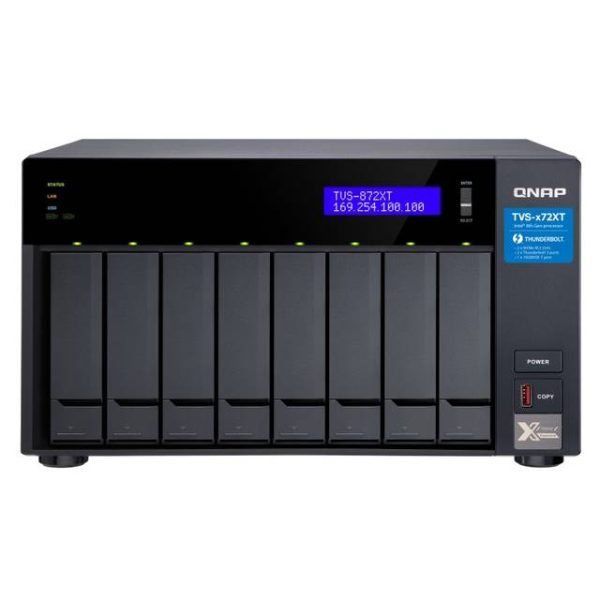 QNAP TVS-872XT-I5-16G-US Intel Core i5-8400T 1.7GHz/ 16GB RAM/ 6GbE/ 8SATA3/ USB3.0/ 8 Bay Desktop NAS for SMBs