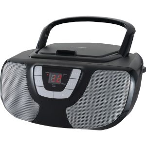 SYLVANIA SRCD1025-BLACK Portable CD Radio Boom Box (Black)