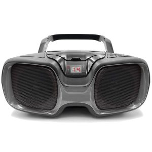 SYLVANIA SRCD1037BT-BLACK/TITANIUM Bluetooth Portable CD AM/FM Radio Boombox (Black)