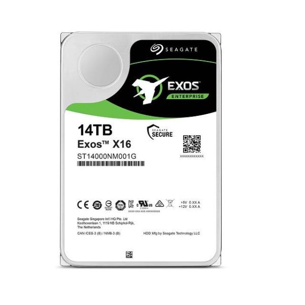 Seagate Enterprise Capacity ST14000NM001G 14TB 7200RPM SATA 6Gb/s 256MB Enterprise Hard Drive (EXOSX16 512E/4KN SATA)