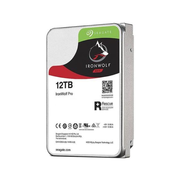 Seagate IronWolf Pro NAS ST12000NE0008 12TB 7200RPM SATA 6.0 GB/s 256MB Enterprise Hard Drive (3.5 inch)