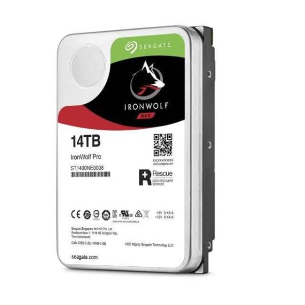 Seagate IronWolf Pro NAS ST14000NE0008 14TB 7200RPM SATA 6.0 GB/s 256MB Hard Drive (3.5 inch)