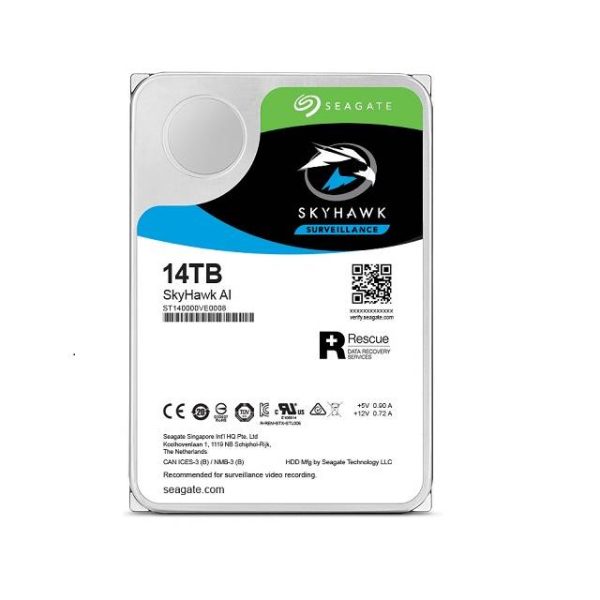 Seagate SkyHawk AI ST14000VE0008 14TB SATA 6.0GB/s 256MB Hard Drive (3.5 inch)