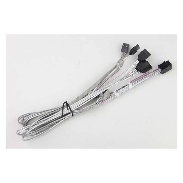 Supermicro CBL-SAST-0591 75cm Cross-over Mini SAS HD to 4x SATA Internal Cable w/ SB