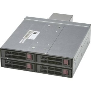 Supermicro CSE-M14TQC SAS3/SATA3 Mobile Rack for 4x 2.5" HDD w/ Fan Module (Black)