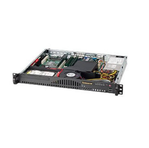 Supermicro SuperChassis CSE-512-203B 200W Mini 1U Rackmount Server Chassis (Black)