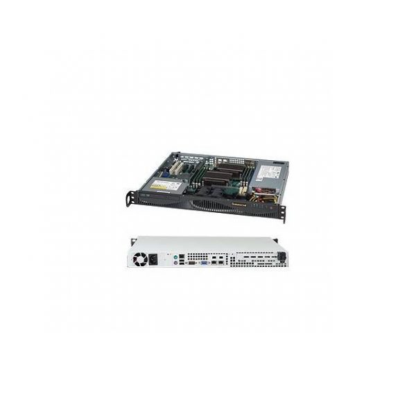 Supermicro SuperChassis CSE-512F-350B1 350W Mini 1U Rackmount Server Chassis (Black)