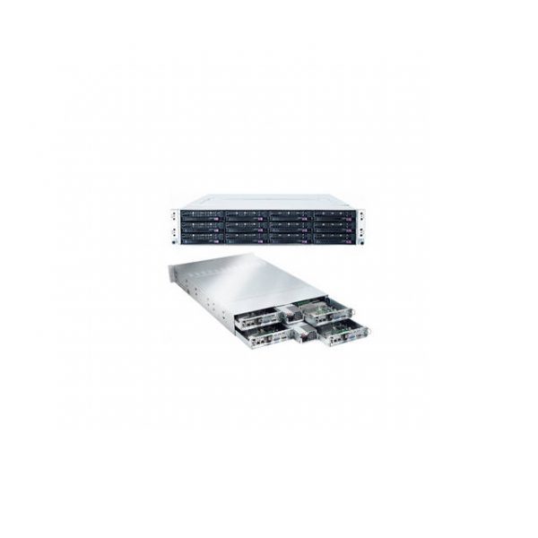 Supermicro SuperServer SYS-5026TI-BTRF Four Node LGA1156 920W 2U Rackmount Server Barebone System (Black)