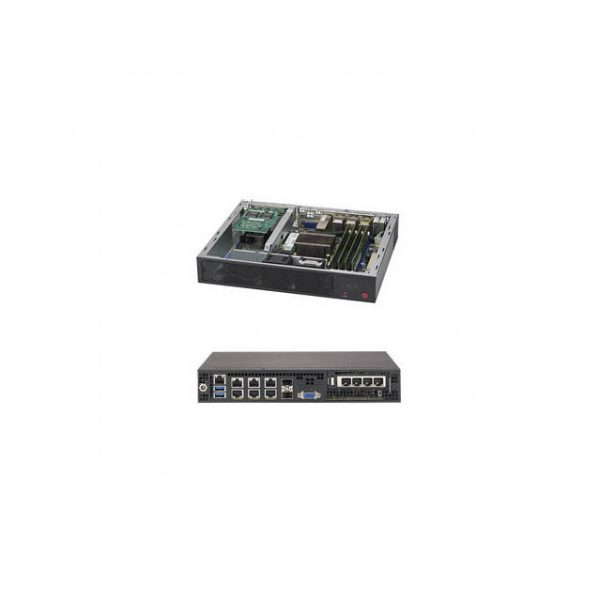 Supermicro SuperServer SYS-E300-8D FCBGA 1667 Mini-1U Server Barebone System (Black)