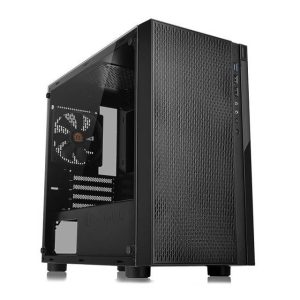 Thermaltake Versa H18 Tempered Glass Edition CA-1J4-00S1WN-01 No Power Supply MicroATX Case (Black)