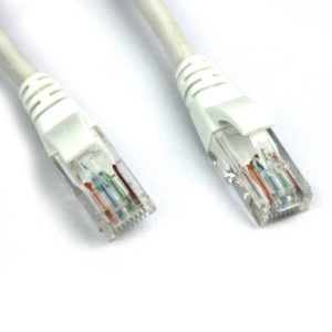 VCOM NP511-200-WHITE 200ft Cat5e UTP Molded Patch Cable (White)