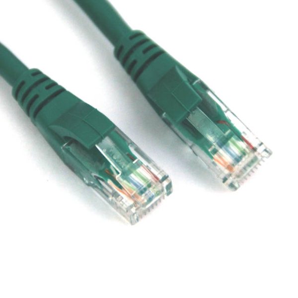 VCOM NP611-10-GREEN 10ft Cat6 UTP Molded Patch Cable (Green)