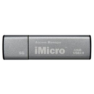 iMicro USB 3.0 Password Protection Flash Drive Sliver Grade 32GB (Silver Grey)