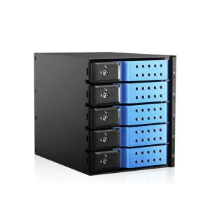 iStarUSA BPN-DE350HD-BLUE 3x5.25 to 5x3.5 12 Gb/s Rack Blue