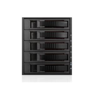 iStarUSA BPU-350HD-BLACK 3x 5.25 to 5x 3.5/ 2.5 inch 12Gb/s HDD SSD Hot-swap Rack