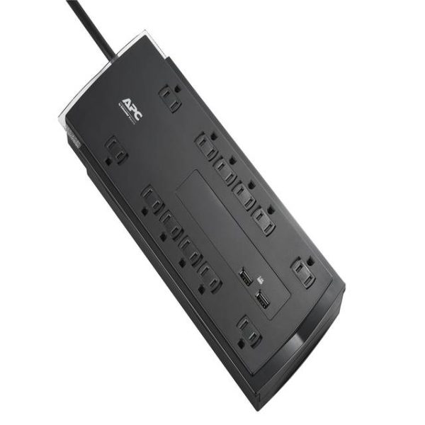 APC P12U2 Performance SurgeArrest 12-Outlet/ 120V/ 6 ft/ 4320 Joules Surge Protector w/ 2 Port 2.4A USB