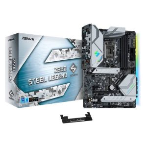 ASROCK Z590 STEEL LEGEND Socket LGA1200/ Intel Z590/ DDR4/ Quad CrossFireX/ SATA3&USB3.2/ M.2/ ATX Motherboard