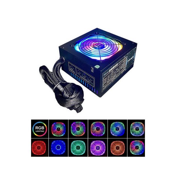 Apevia ATX-ES600-RGB 600W Essence Series Power Supply w/ ARGB Fan