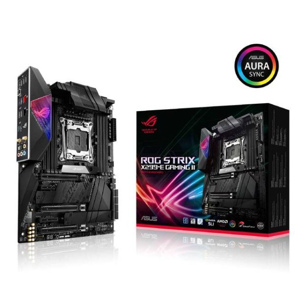 Asus ROG STRIX X299-E GAMING II LGA2066/ Intel X299/ DDR4/ 3-Way CrossFireX & 3-Way SLI/ SATA3&USB3.2/ M.2/ WiFi+Bluetooth/ A&GbE/ ATX Motherboard