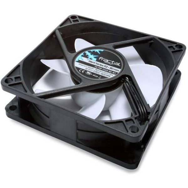 Fractal Design FD-FAN-SSR3-80-WT Silent Series R3 80mm Case Fan